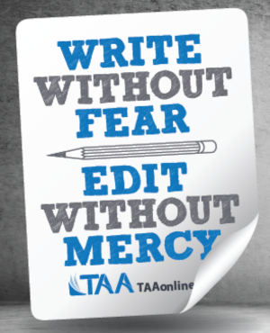 Stickers: Write Without Fear. Edit Without Mercy.